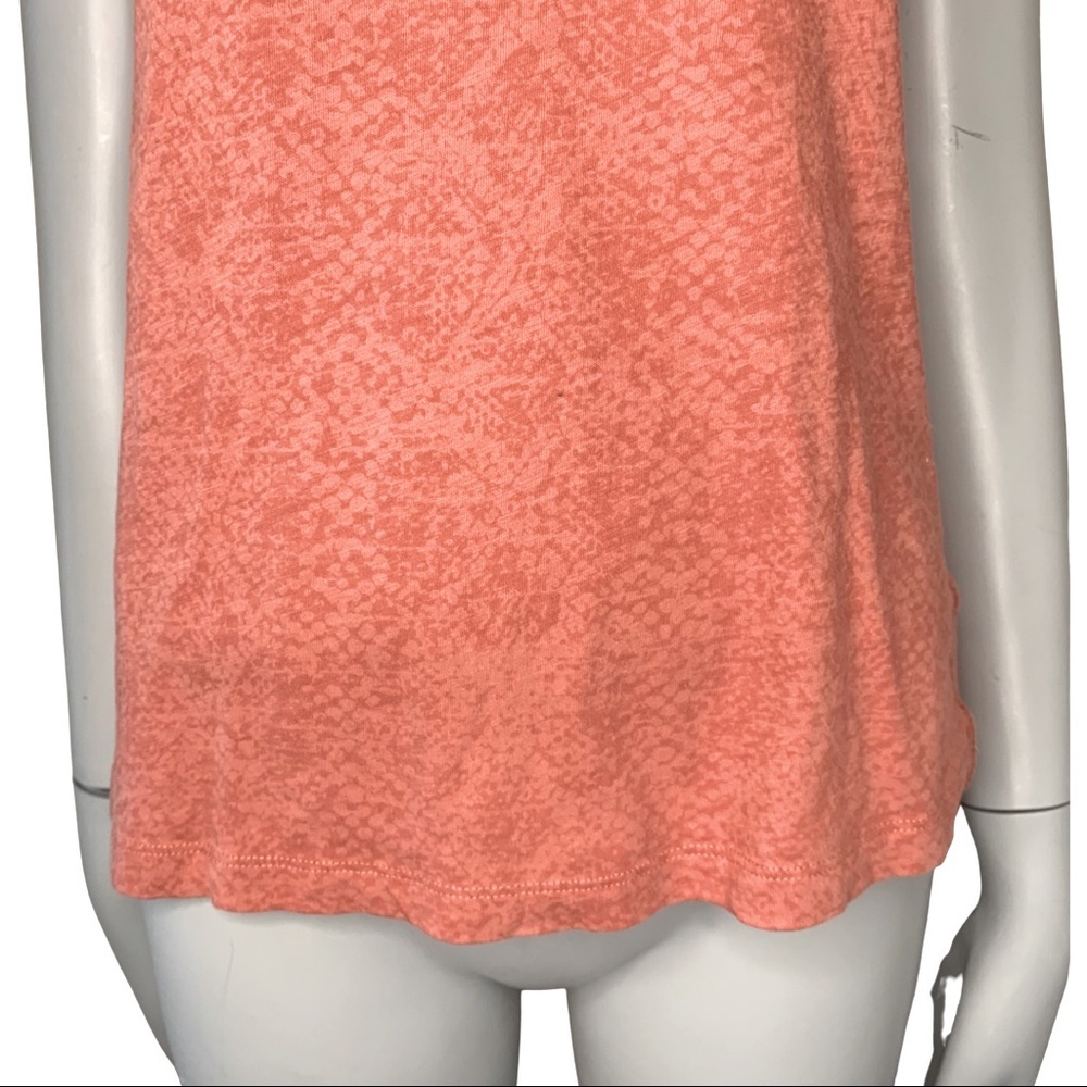 ATHLETA Daily Snake Tee 100% Cotton Etruscan Red Orange Size XS Style# 530842 - Picture 7 of 14